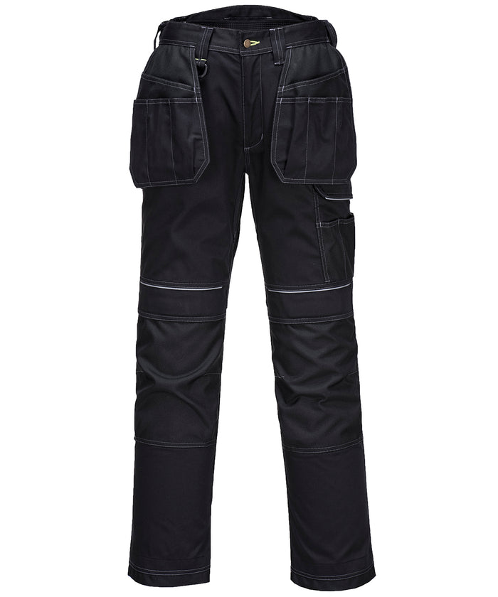 Portwest PW3 Holster Work Trousers (T602) Regular Fit - Black