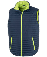 Resultrecycled Thermoquilt Gilet - Navy/Lime