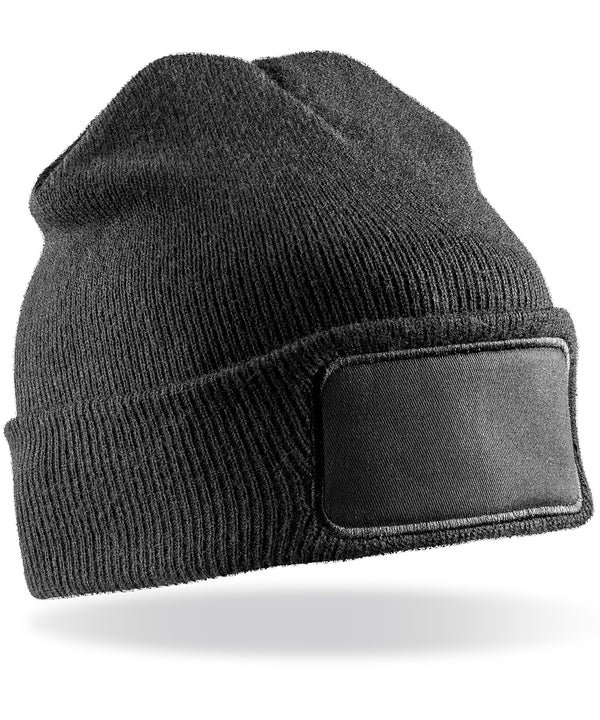 Resultwinteressentials Double-knit Thinsulate™ Printers Beanie - Black