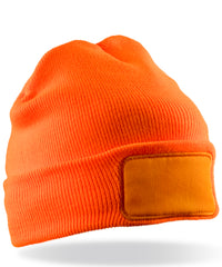 Resultwinteressentials Double-knit Thinsulate™ Printers Beanie - Fluorescent Orange