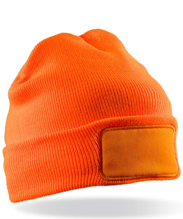 Resultwinteressentials Double-knit Thinsulate™ Printers Beanie - Fluorescent Orange