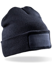 Resultwinteressentials Double-knit Thinsulate™ Printers Beanie - Navy