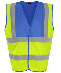 Prortxhighvisibility Waistcoat - HV Yellow/Royal Blue