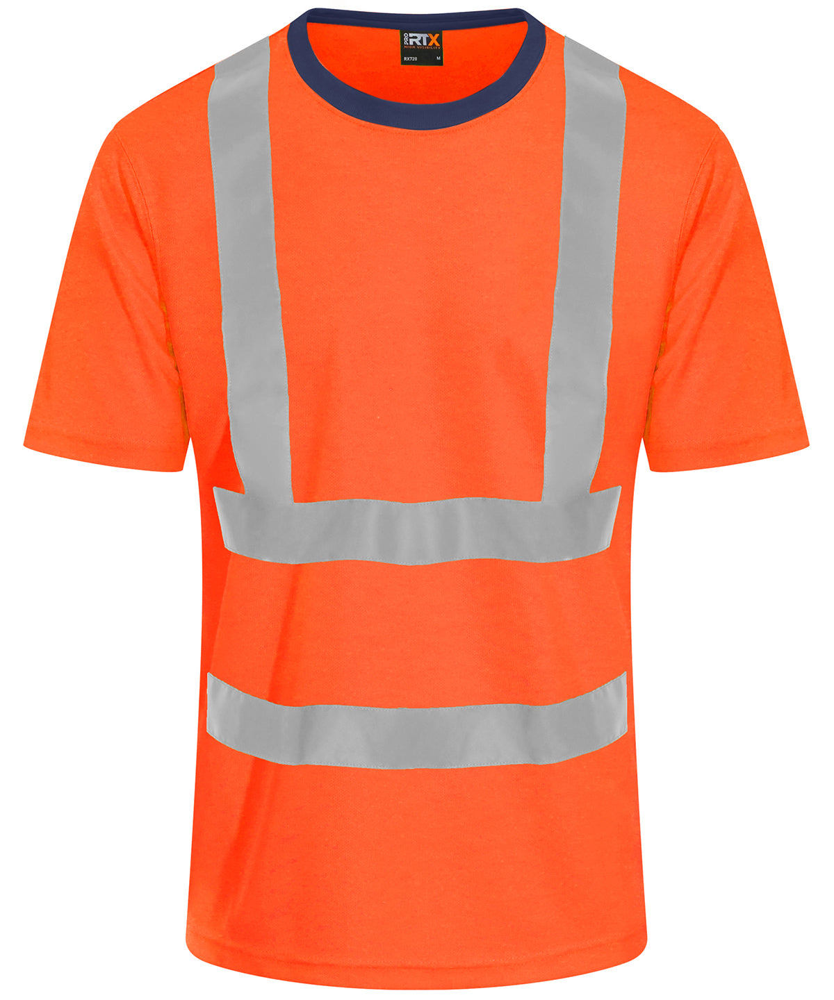 Prortxhighvisibility High Visibility T-shirt - HV Orange/Navy