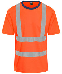Prortxhighvisibility High Visibility T-shirt - HV Orange/Navy