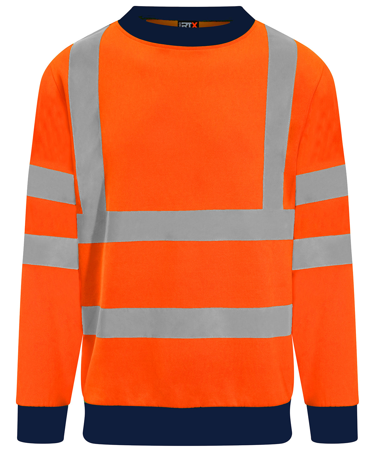 Prortxhighvisibility High Visibility Sweatshirt - HV Orange/Navy