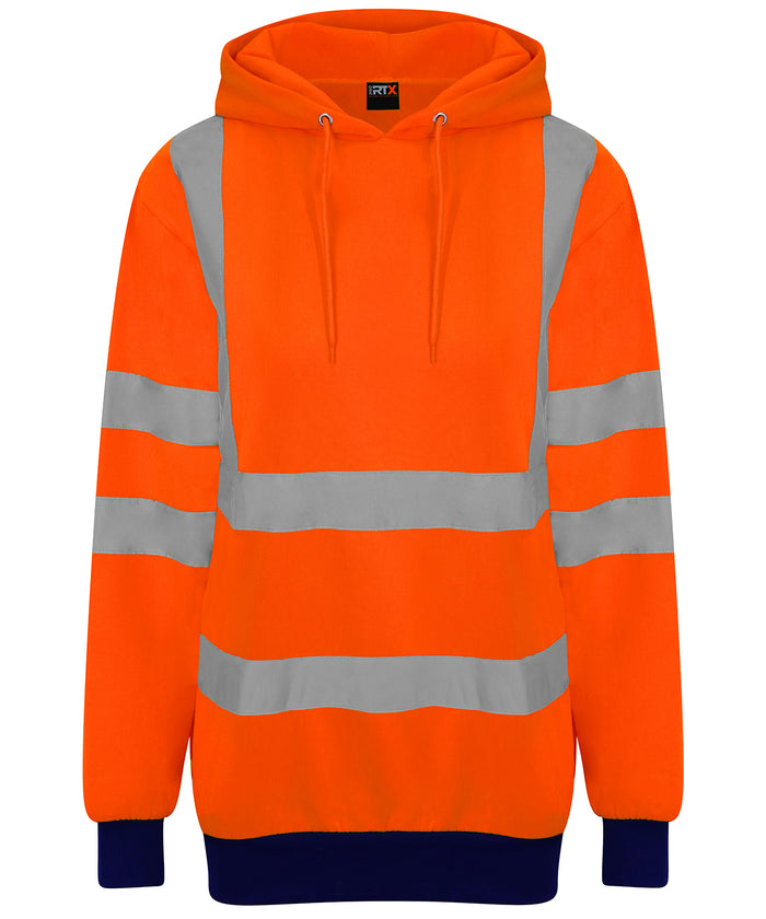 Prortxhighvisibility High Visibility Hoodie - HV Orange/Navy