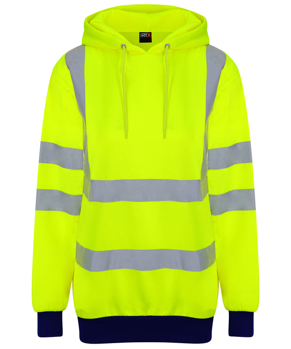Prortxhighvisibility High Visibility Hoodie - HV Yellow/Navy