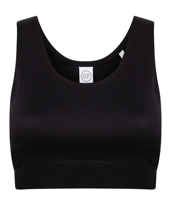 Kids Fashion Crop Top - Black/Black