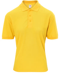 Fruit of the Loom Kids 65/35 Piqué Polo - Sunflower