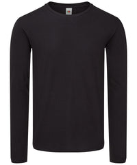 Fruit of the Loom Iconic 150 Classic Long Sleeve T - Black*