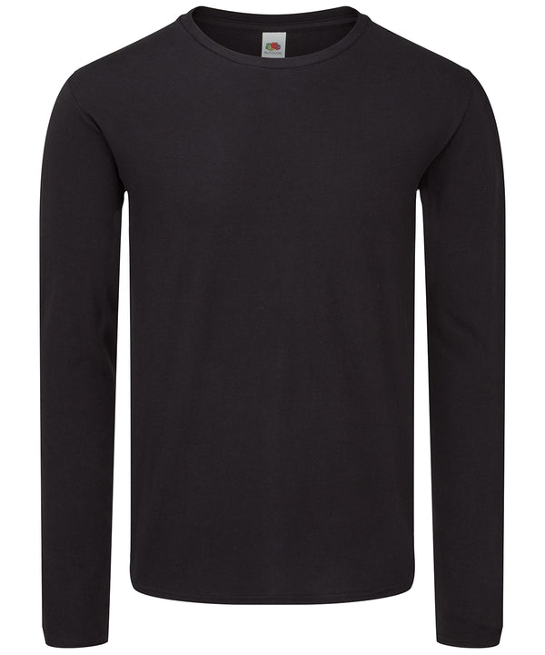 Fruit of the Loom Iconic 150 Classic Long Sleeve T - Black*