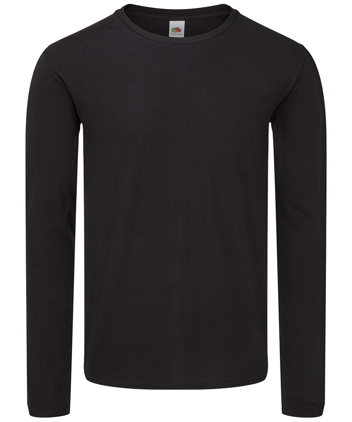 Fruit of the Loom Iconic 150 Classic Long Sleeve T - Black*