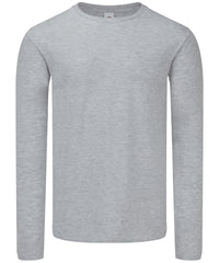 Fruit of the Loom Iconic 150 Classic Long Sleeve T - Heather Grey*