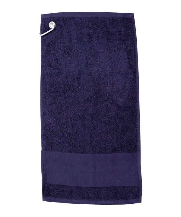 Towel City Printable Border Golf Towel - Navy