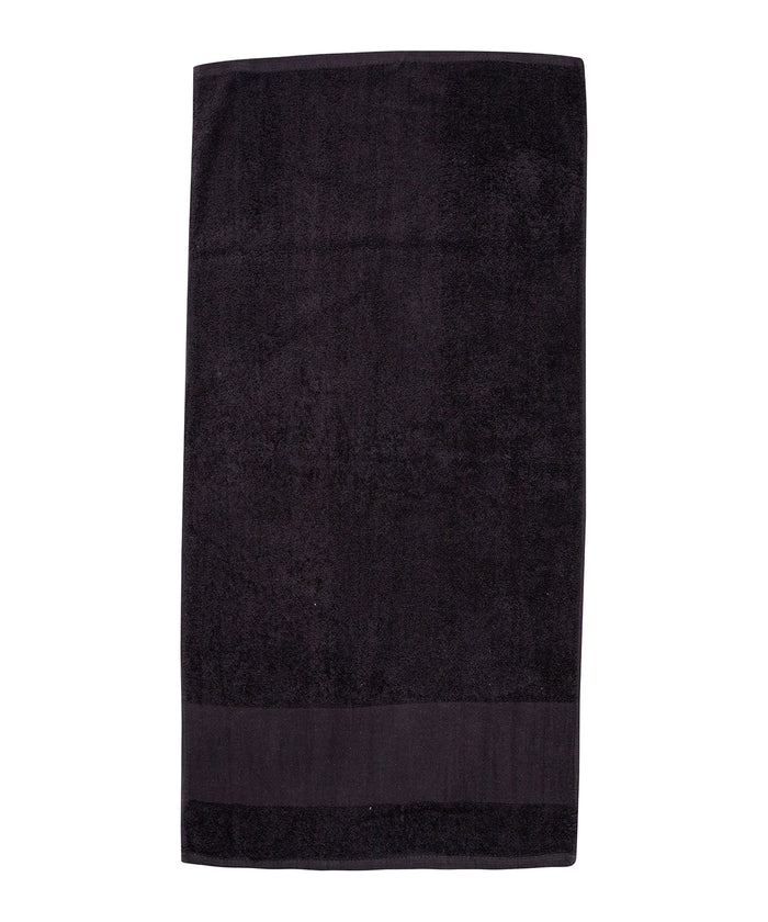 Towel City Printable Border Bath Towel - Black