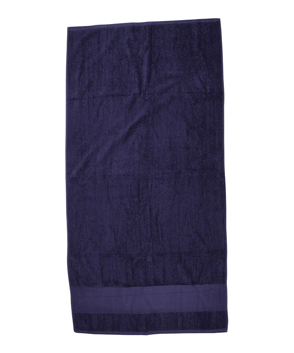 Towel City Printable Border Bath Towel - Navy