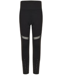 Tombo Kids Panelled Leggings - Black
