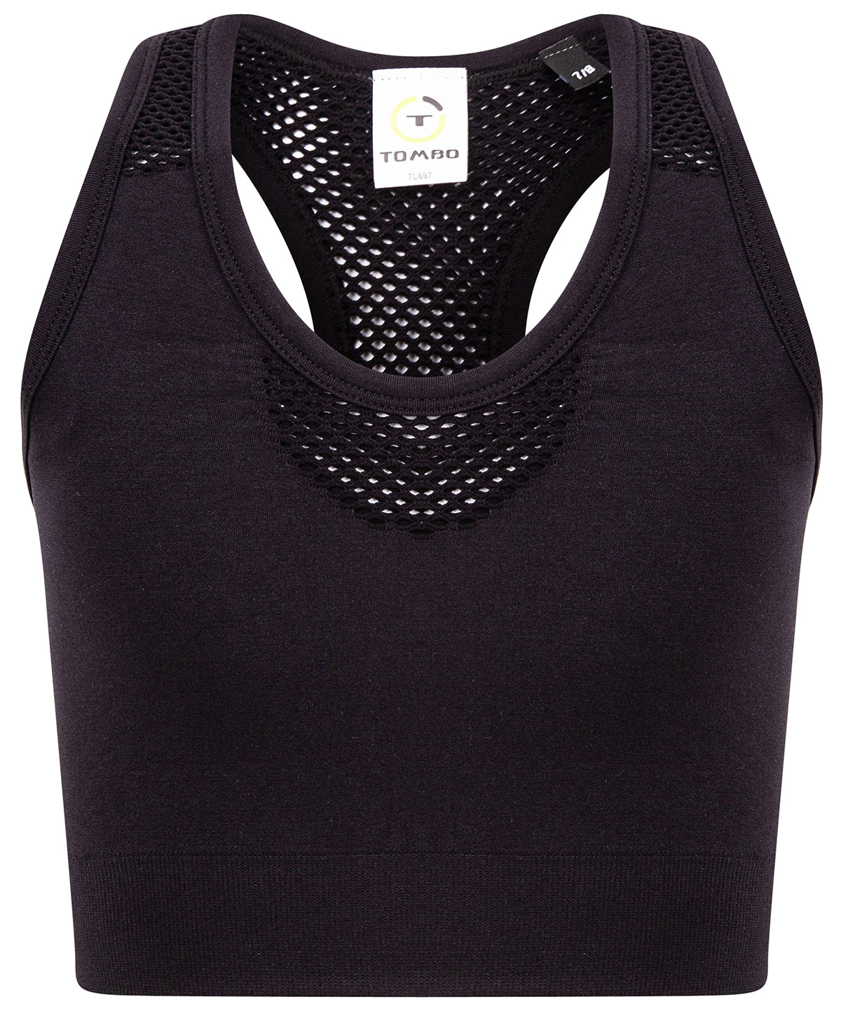 Tombo Kids Seamless Crop Top - Black