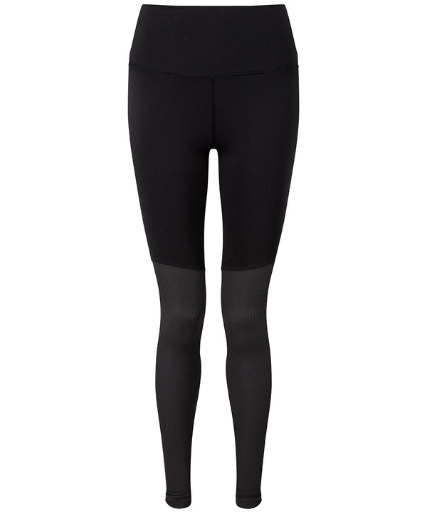Women's TriDri® Yoga Leggings - Black/Charcoal