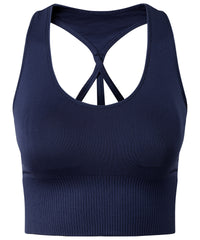 TriDri® Seamless '3D Fit' Multi-sport Reveal Sports Bra - Navy