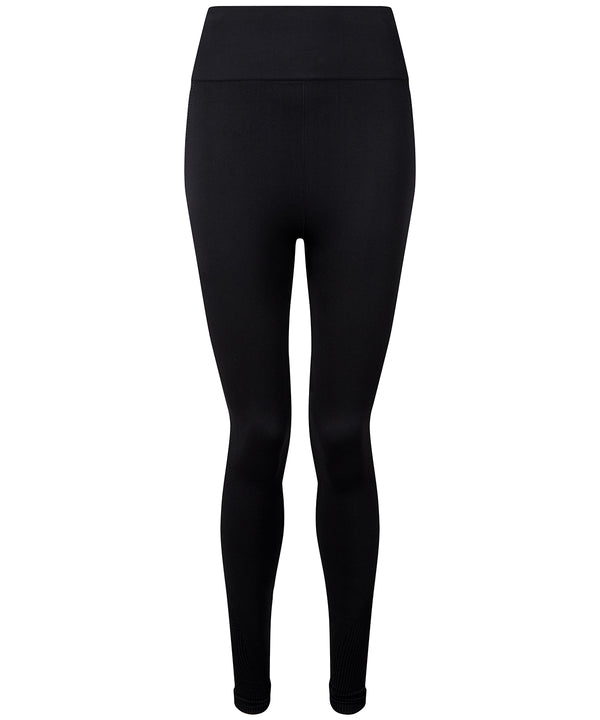 Women's TriDri® Seamless 3D Fit" Multi-sport Sculpt Solid Colour Leggings " - Black