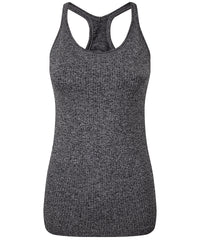 Women's TriDri® Seamless 3D Fit" Multi-sport Sculpt Vest with Secret Support" - Black Melange