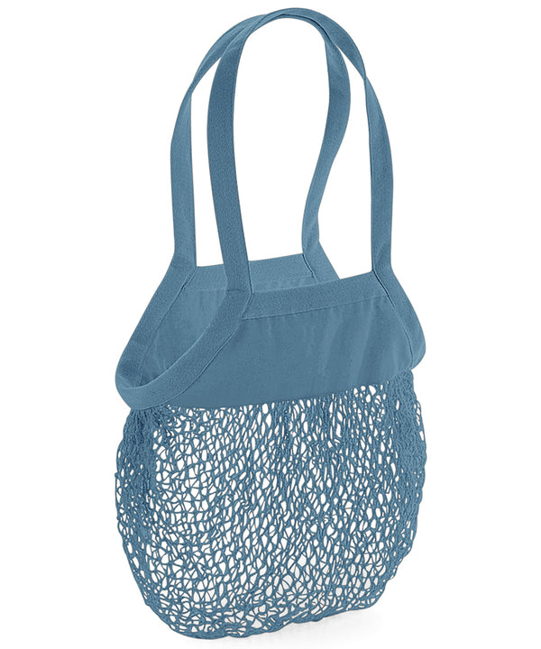 Westford Mill Organic Cotton Mesh Grocery Bag - Airforce Blue