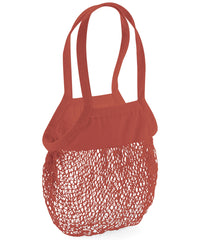 Westford Mill Organic Cotton Mesh Grocery Bag - Orange Rust