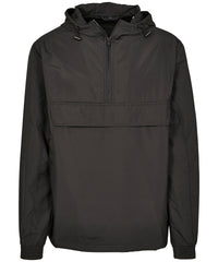 Build Your Brand Basic Pullover Jacket - Black