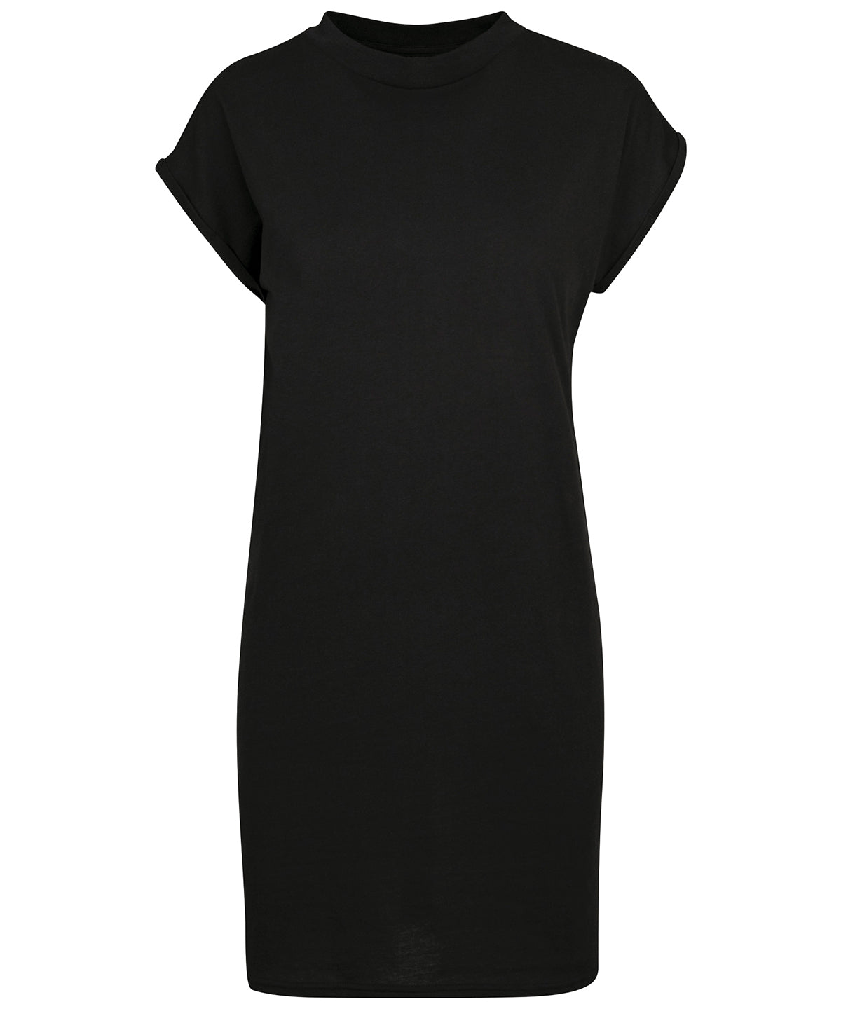 Build Your Brand Women's Turtle Extended Shoulder Dress - Black*