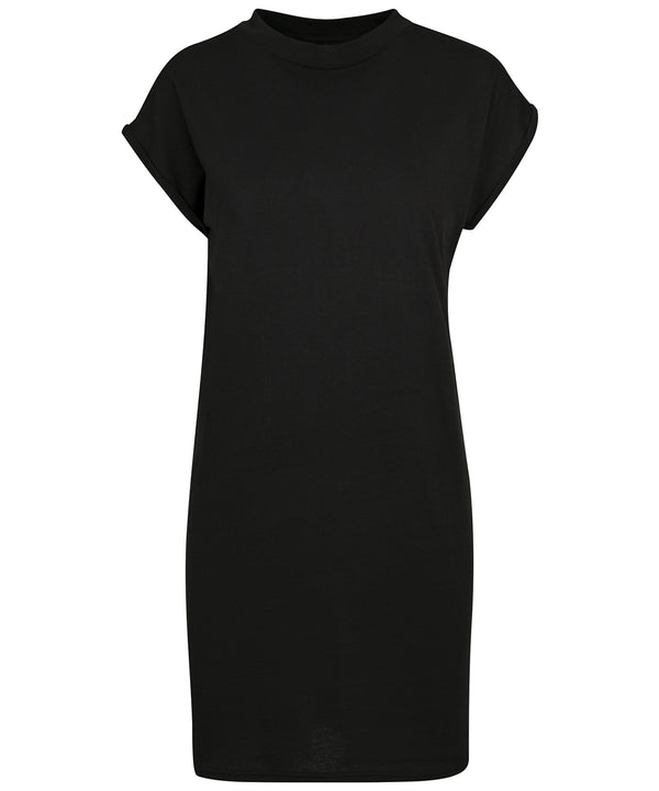 Build Your Brand Women's Turtle Extended Shoulder Dress - Black*