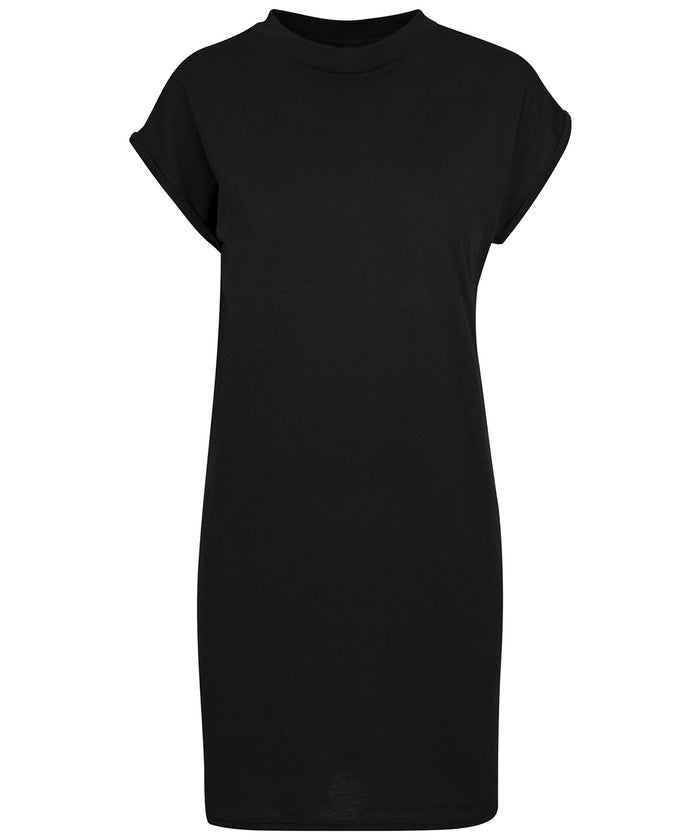 Build Your Brand Women's Turtle Extended Shoulder Dress - Black*