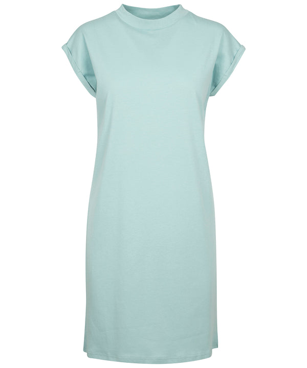 Build Your Brand Women's Turtle Extended Shoulder Dress - Bluemint*