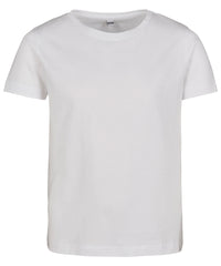 Build Your Brand Girls Short Sleeve Tee - White