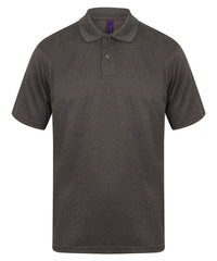 Henbury Coolplus® Polo Shirt - Heather Charcoal