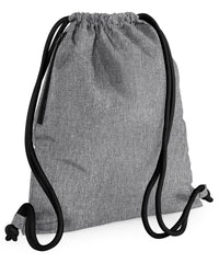 BagBase Icon Gymsac - Grey Marl/Black