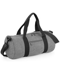 BagBase Original Barrel Bag - Grey Marl/Black