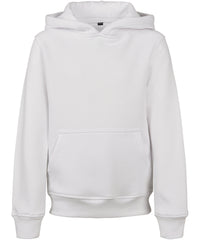 Build Your Brand Kids Basic Hoodie - White