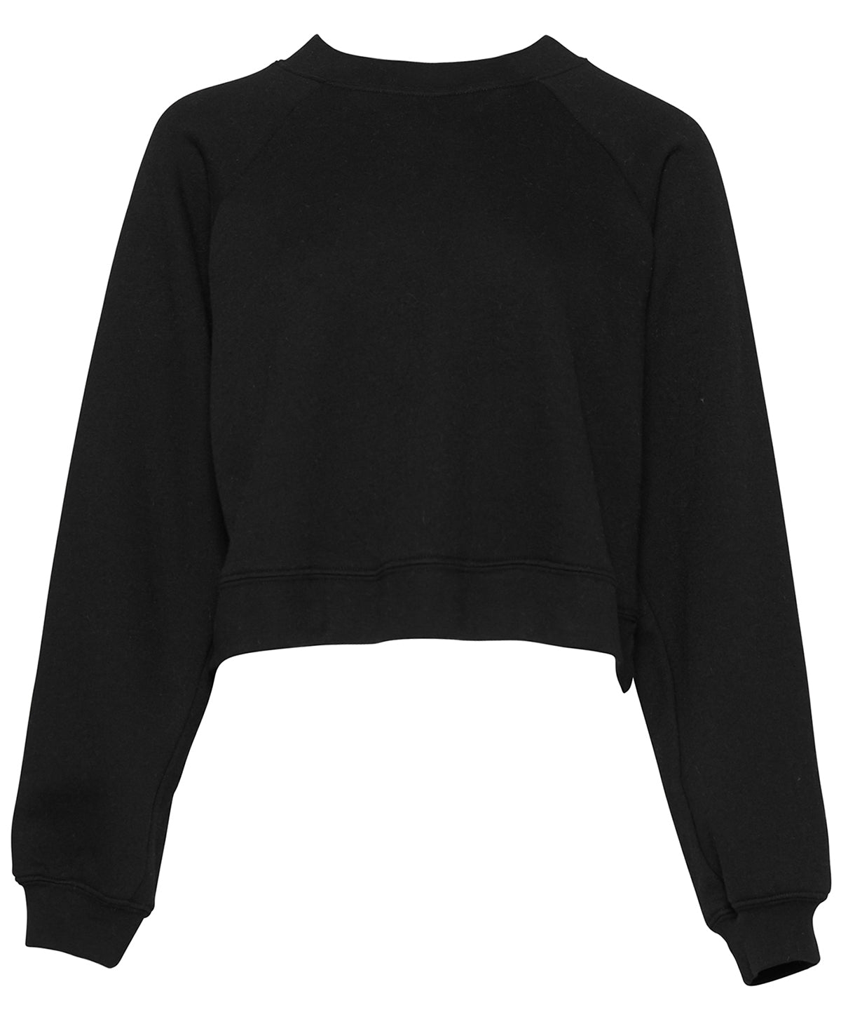 Bella Canvas Women's Raglan Pullover Fleece - Black