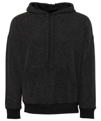 Bella Canvas Unisex Sueded Fleece Pullover Hoodie - Black Heather