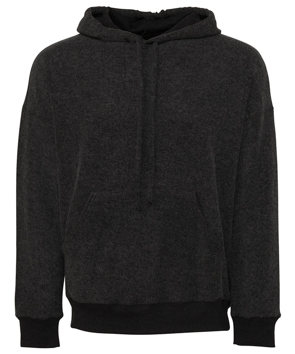 Bella Canvas Unisex Sueded Fleece Pullover Hoodie - Black Heather