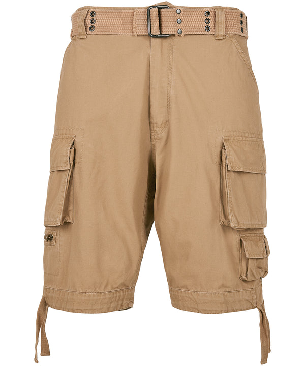 Buildyourbrandit Savage Vintage Shorts - Beige