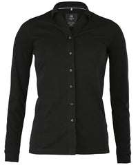 Nimbus Women’s Kingston – Stretch Deluxe Piqué Shirt - Black