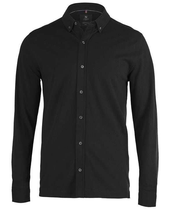 Nimbus Kingston – Stretch Deluxe Piqué Shirt - Black