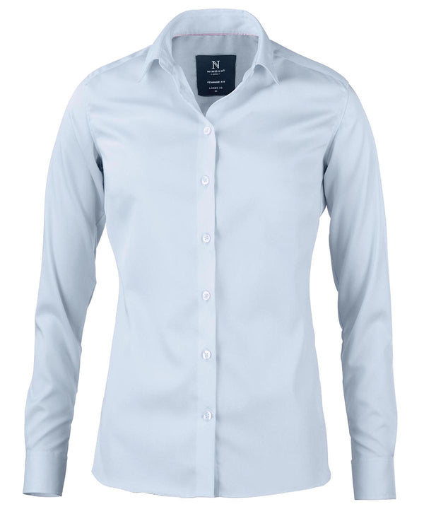 Nimbus Women’s Portland – Super Non-iron Business Shirt - Light Blue