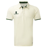 Surridge Ergo Cricket Shirt Short Sleeve (Junior) - Green Trim