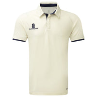 Surridge Ergo Cricket Shirt Short Sleeve (Junior) - Navy Trim