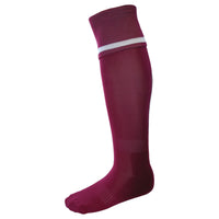 Surridge Single Band Sock (Junior) - Maroon / White