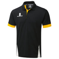 Surridge Blade Polo Shirt (Junior) - Black/Amber/White